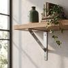 2pcs Thickened Shelf Brackets Right Angle Triangle Shelf Bracket Solid L Brackets  Corner