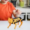 Solar Robot Dog Toys Mechanical Cat Kids Assembling Toys Solar Power Puzzle Educational Scientific Experiment Toys for Children