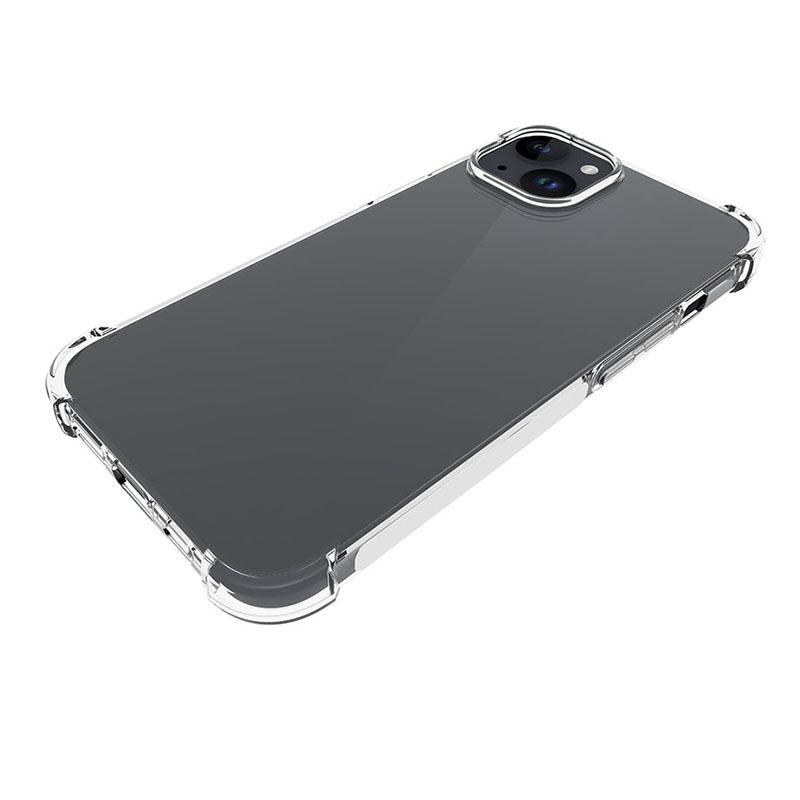 For iPhone 15 Super Clear TPU Cell Phone Case Non-Slip Anti-Dust Mobile Phone Back Cover Shell