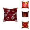 Luxurious Peach Skin Velvet Cushion Cover Featuring Santa Claus For Holiday Cheer