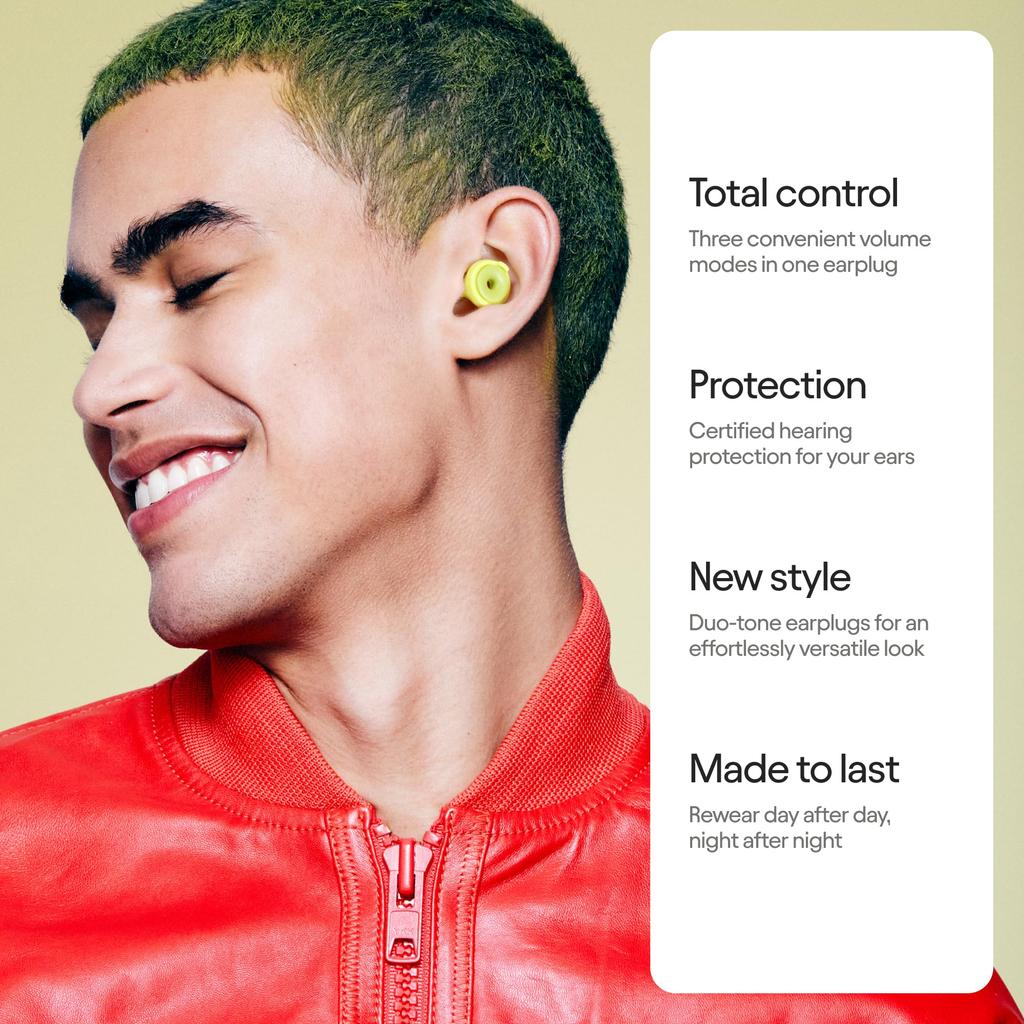 Ohrstöpsel mit Loop-Switch, Ohrstöpsel zur Geräuschreduzierung, einstellbarer passiver Gehörschutz, geeignet für Konzentration, Reisen, Konzerte, Versammlungen