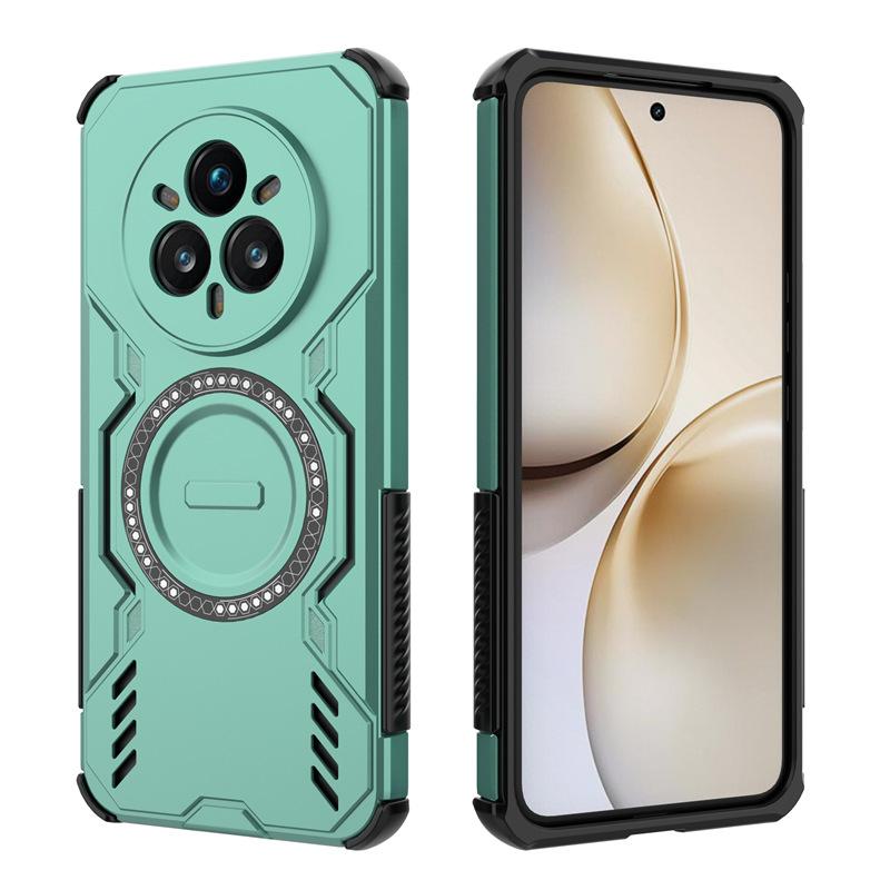 Applicable to OPPO Realme16Pro butterfly nail magnetic mobile phone case RealmeNEO7X heat dissipation and anti-drop protective case