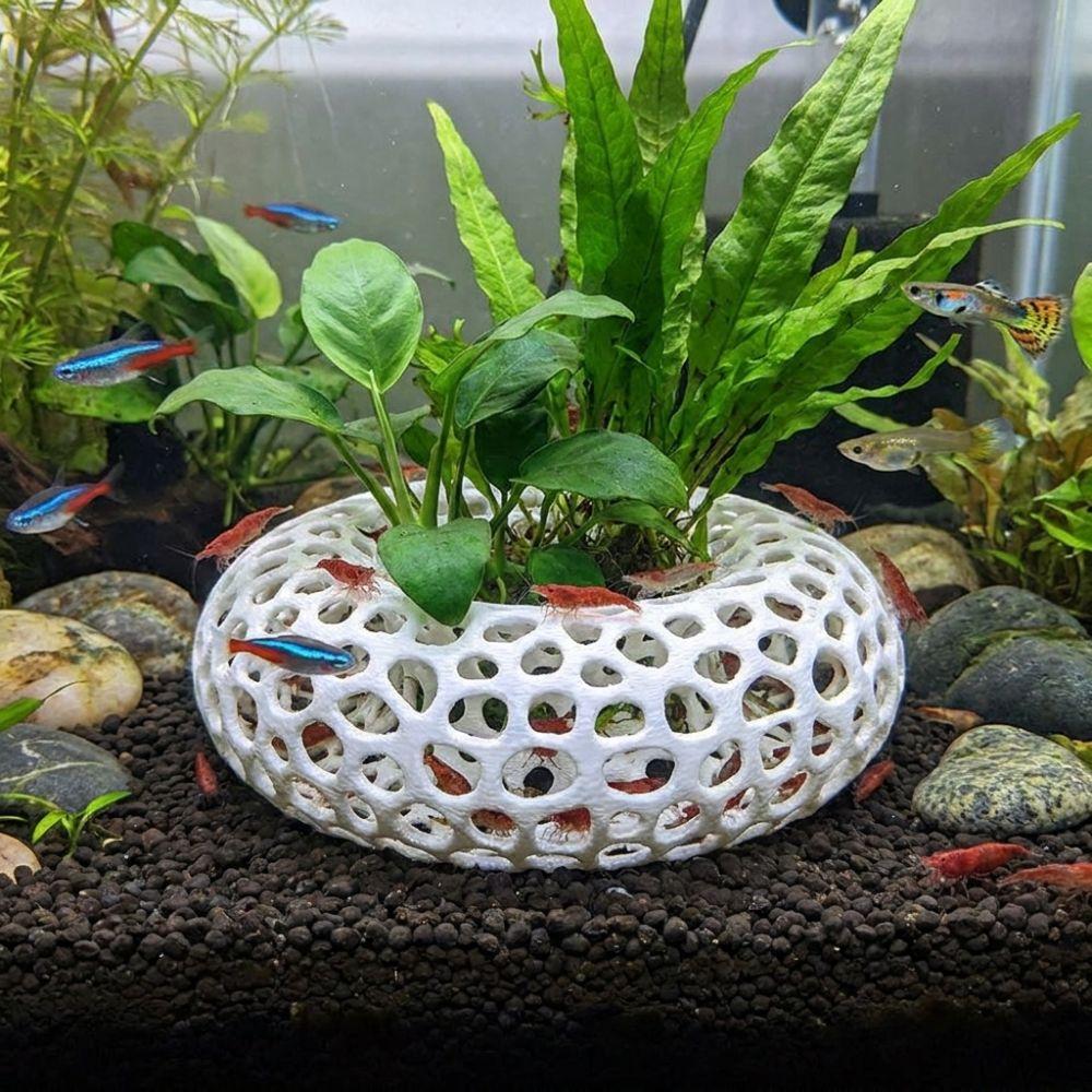 Wide-View Fish Shrimp Hiding Cave Porous Structure Breeding Shelter Small Fish