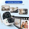 Outdoor Dual-Lens Night Vision HD Security Camera