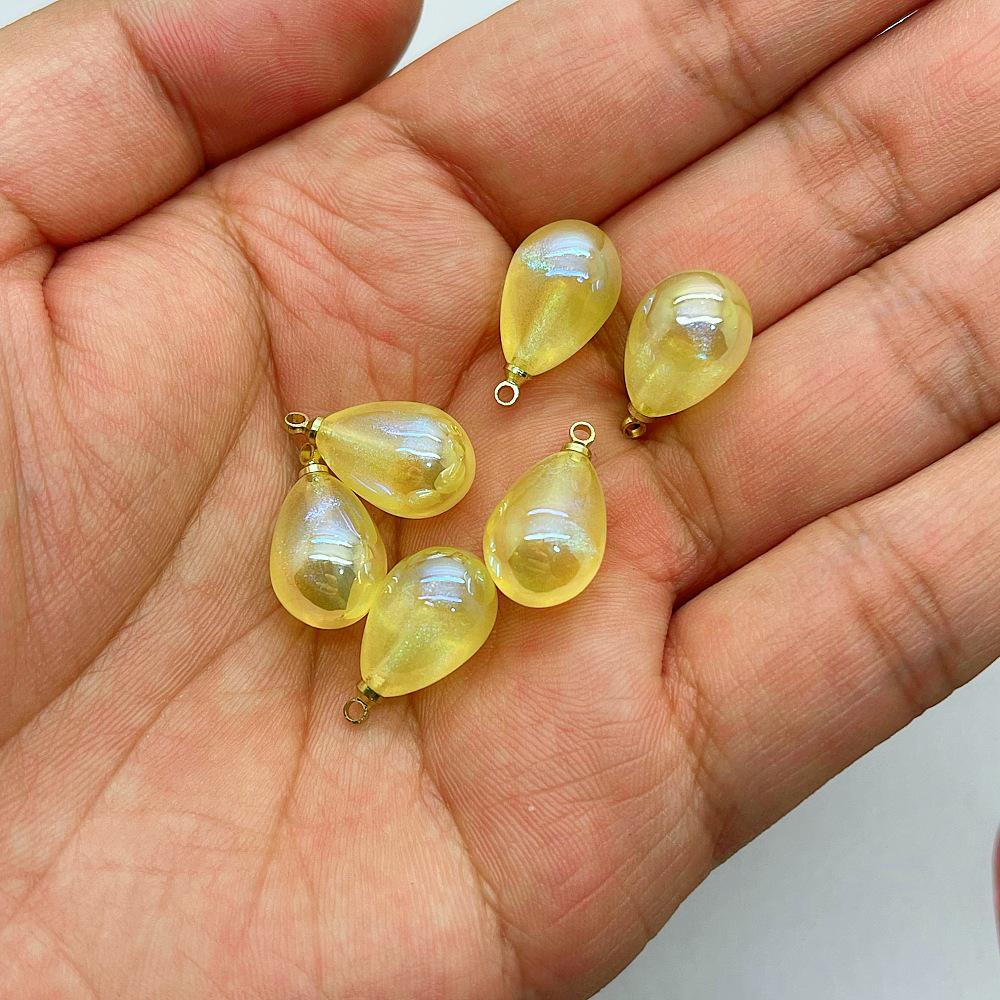 10x14mm Colorful Teardrop Imitation Pearl Beads for DIY Bracelet Jewelry Accessories