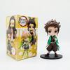 Big Head Style Demon Slayer Kimetsu No Yaiba Anime Figurines PVC Dolls Desktop Decoration Model Toys Festival Gifts Box