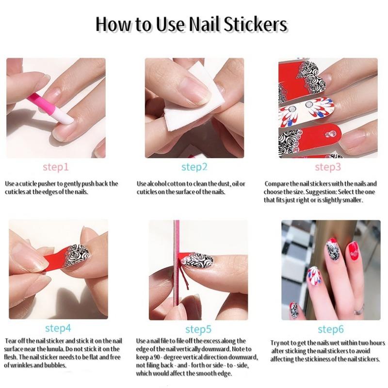 Halloween Nail Art Sticker Waterproof Cartoon Nail Oil Film Stylish and Cute No-Bake Nail Luminous Sticker