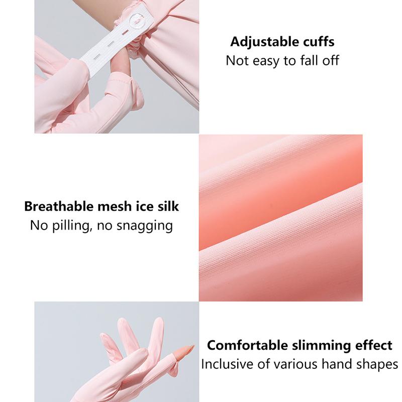 Sunscreen Female Anti-Ultraviolet Summer Cycling Arm Protector All-In-One Driving Ice Silk Sleeve Cover