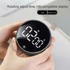 Digital Timer Magnetic Large LED Display Volume Adjustable Students Study Round Kitchen Countdown Cooking Baking Timer