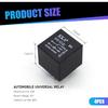 Pack-4 Car 5 Pin Relay, 12V 40A Conversion Starting DC Heavy Motor Replacement, PA66 Waterproof Flame Retardant Shell + Pure Copper Coil, Universal