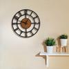 Wall Clock Stylish Metal Analog Wall Clock for Living Room, Office, Home and Hall | Antique Fancy Big Size Modern Wall Watch (Wood, 40 CM)