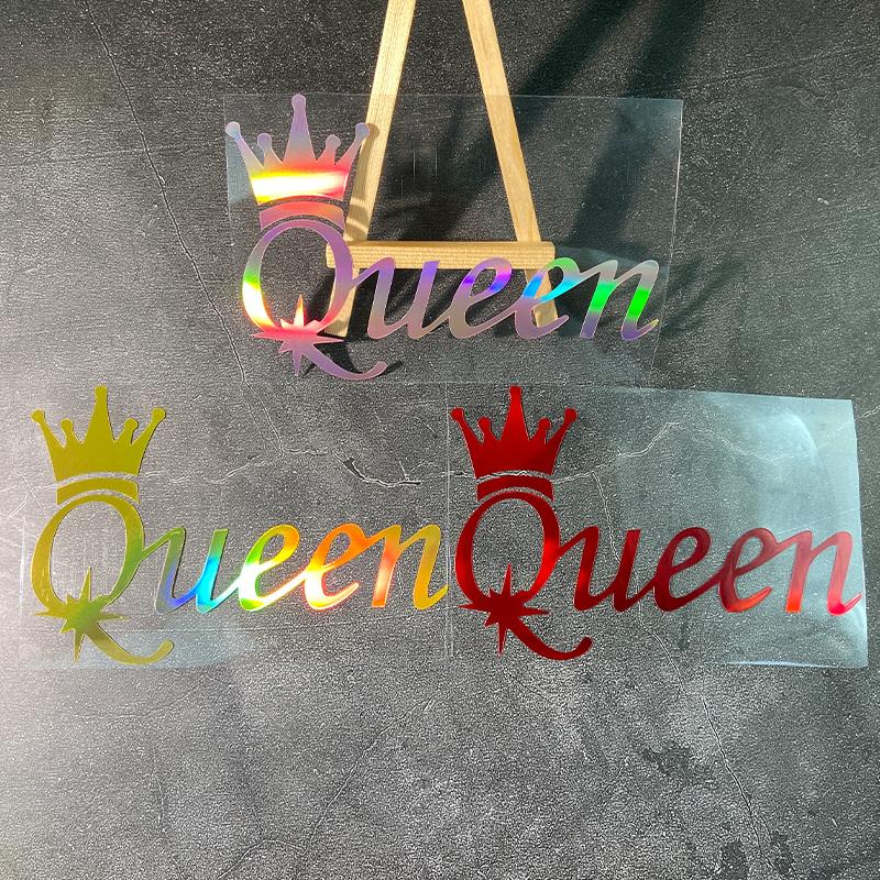 Crown Queen Laser Motorcycle Sticker Funny for Motorbike Fuel Tank Fairing Scooter Helmet Box Car Window Waterproof Vinyl Decal