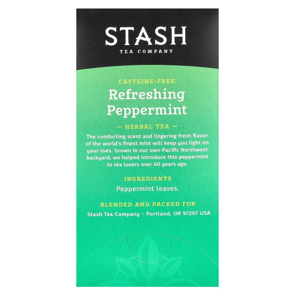 iHerb Stash Tea Peppermint Caffeine-Free Herbal Tea Bags, 20 Count, 20g (0.7oz)
