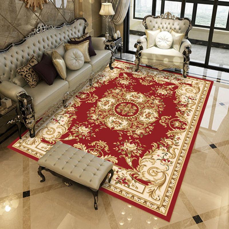 European Style Living Room Carpet Home Sofa Coffee Table Carpet Large Area Carpet Bedside Carpet