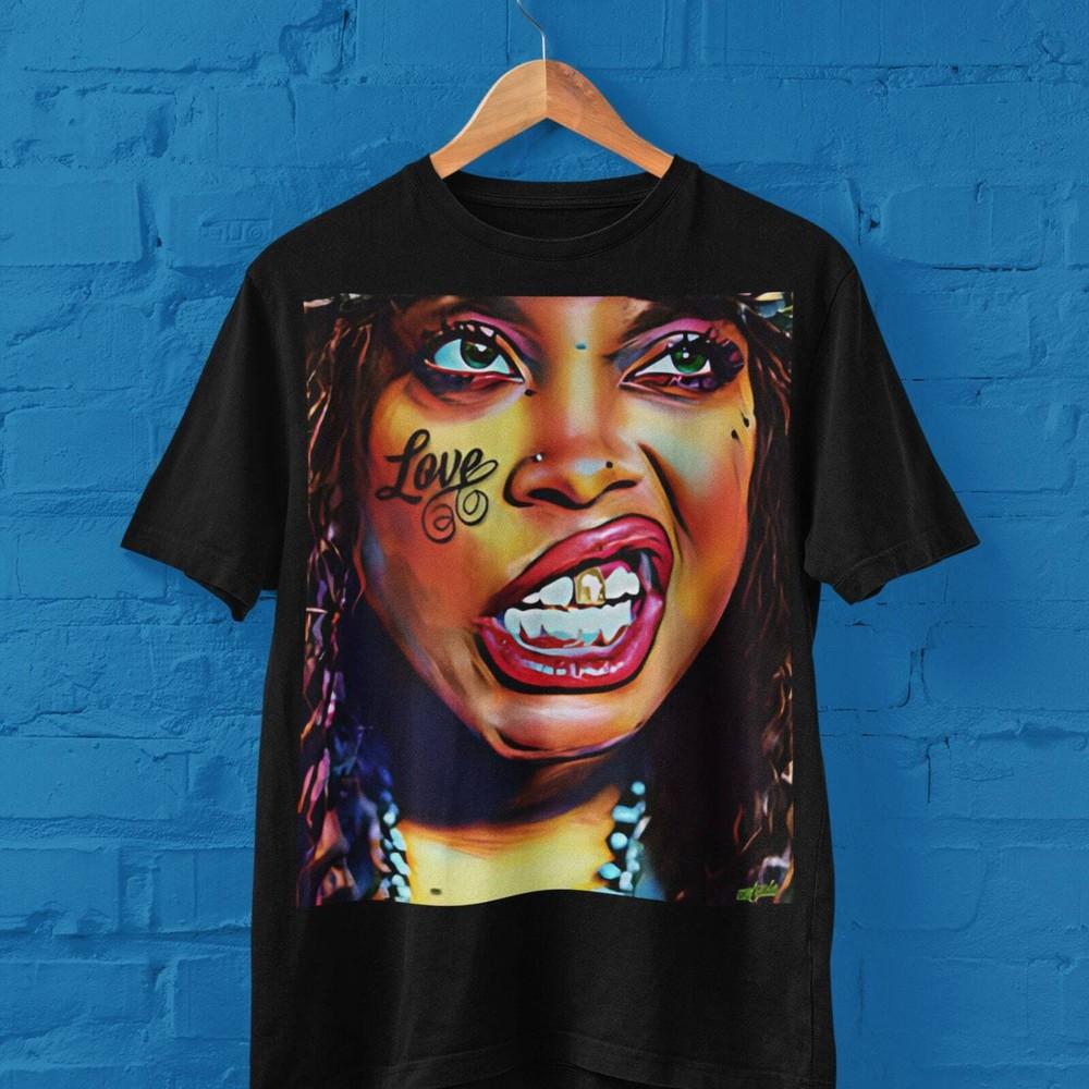Erykah Badu Shirt Grillz Graphic Tee Erykah Badu TShirt Outkast Andre 3000 U Unisex T-Shirt L