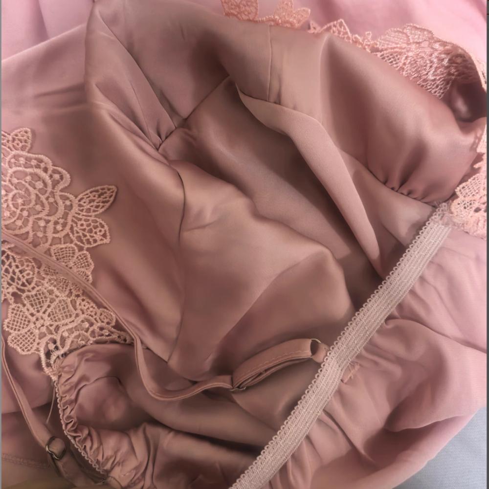Set Pigiama Sexy da Donna 5 Pezzi Morbido Seta Ghiacciata Manica Lunga Accappatoio Set Accappatoio Taglie Forti Loungewear Pigiami