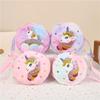 Unicorn Plush Crossbody Bag - Cute & Round Shoulder Bag for Girls with Coin Purse