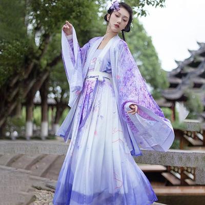Abito da donna con gonna a pieghe da indossare ogni giorno della fata cinese Hanfu