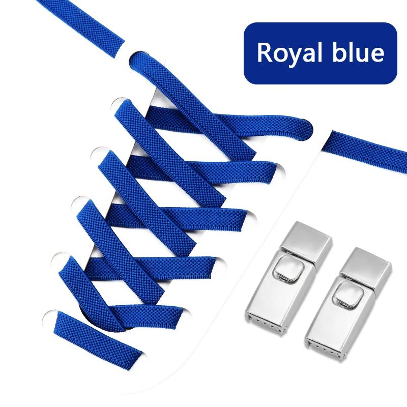 8MM 2025 No Tie Shoe Laces Press Lock Insert Fixed Shoelaces Without Ties Elastic Laces Sneaker Kid Adult Flat Shoelace for Shoe