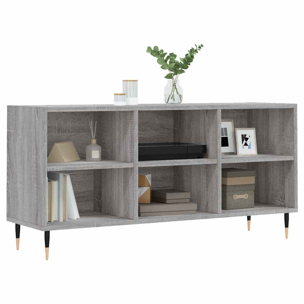 Szafka Pod Tv, Szary Dąb Sonoma, 103,5X30X50 Cm
