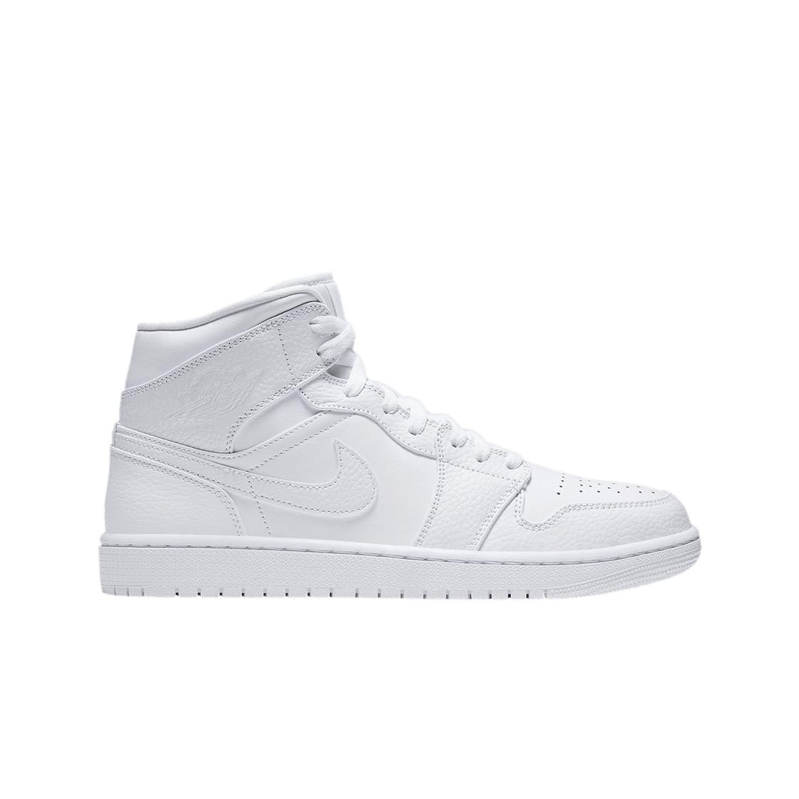 

Мужские кроссовки Jordan 1 Mid Triple White 554724-130
