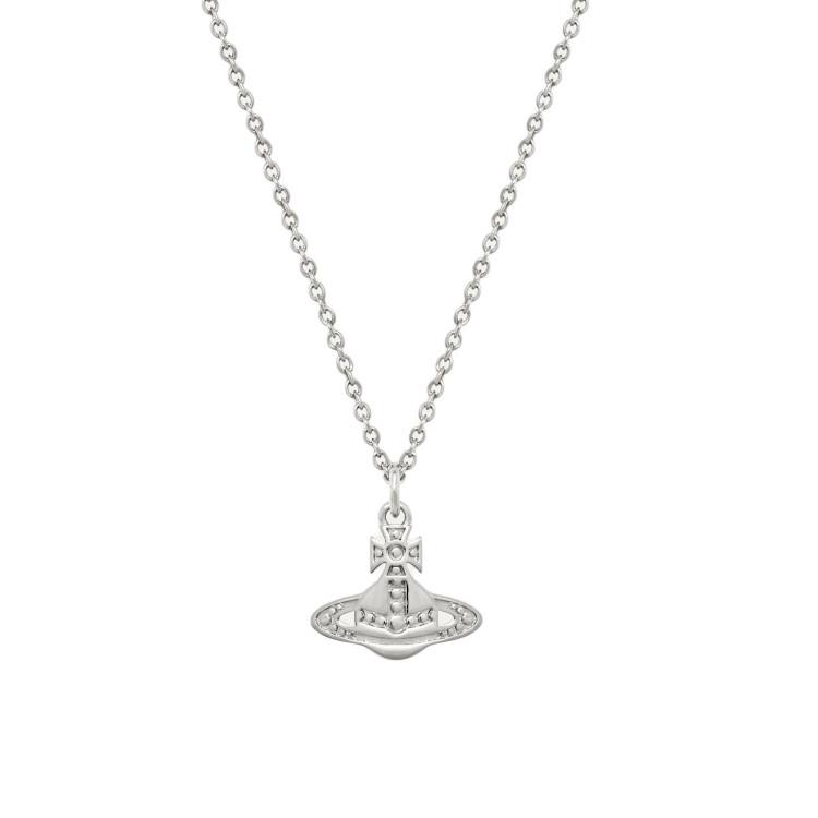 

Vivienne Westwood Marinetta Saturn Pendant Brass Necklace Women necklace Silver 630203HQ-02P019 Basic Packaging-Dust Bag+Box