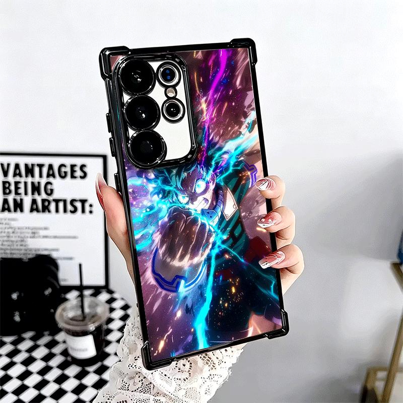 MHA My Hero Midoriya Izuku Deku Soft Phone Case For Samsung Galaxy S26 Ultra S25 Edge S24 FE S23 Plus S22 S21 + S20 Plating Anti