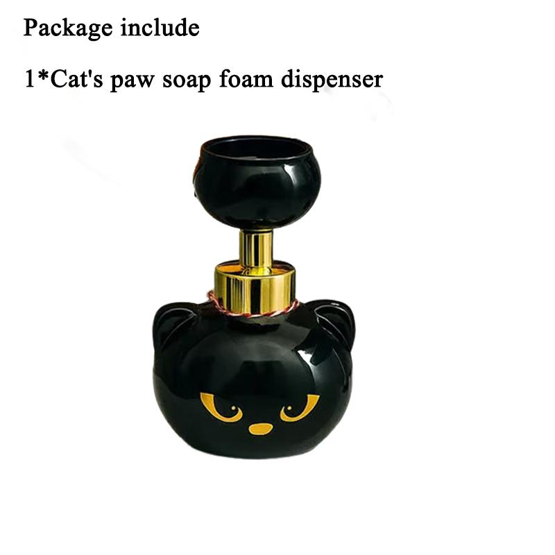 

Cute Cat Paw Foam Soap Dispenser Funny Cute Cat Paw Flower Shape Foam Soap Pump Bottles Cat Lover Gift for Bathroom Kitchen світло-сірого кольору