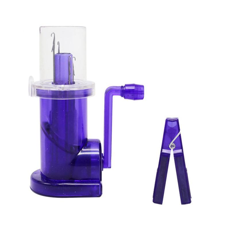M-Modern-Craft Bracelet Weave Tool Spool Knitter Knitting Machine DIY Craft Purple Hand-Operated Embellish-Knit Knitting Machine фиолетовый
