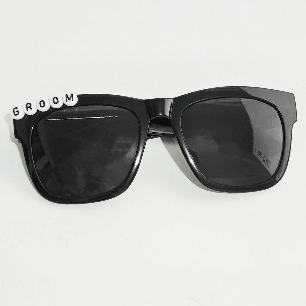 Party Glasses for Bride & Groom - Exquisite Dress-up, Photo-Ready, Free Shipping.