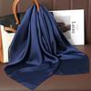 Luxus Uni Farbe Seide Quadratisches Tuch Damen Weiches Satin Pferdehaarband Halstuch Büro Hijab Stirnband Foulard Taschenbänder Geschenk