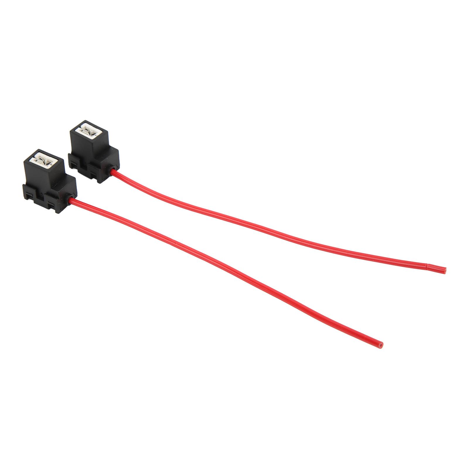 Automobile And Motorcycle Supplies Unisex Light 2Pcs Bulb H1 Female Socket Elbow Plug And Play With 1Mm Wire Harness For Dc 12V24v