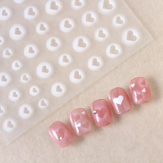 Naklejka na paznokcie Ultracienka Samoprzylepna Mocna Przyczepność Kreatywny Kształt Łatwa w Aplikacji Papier Ozdobny Paznokieć Samoprzylepny