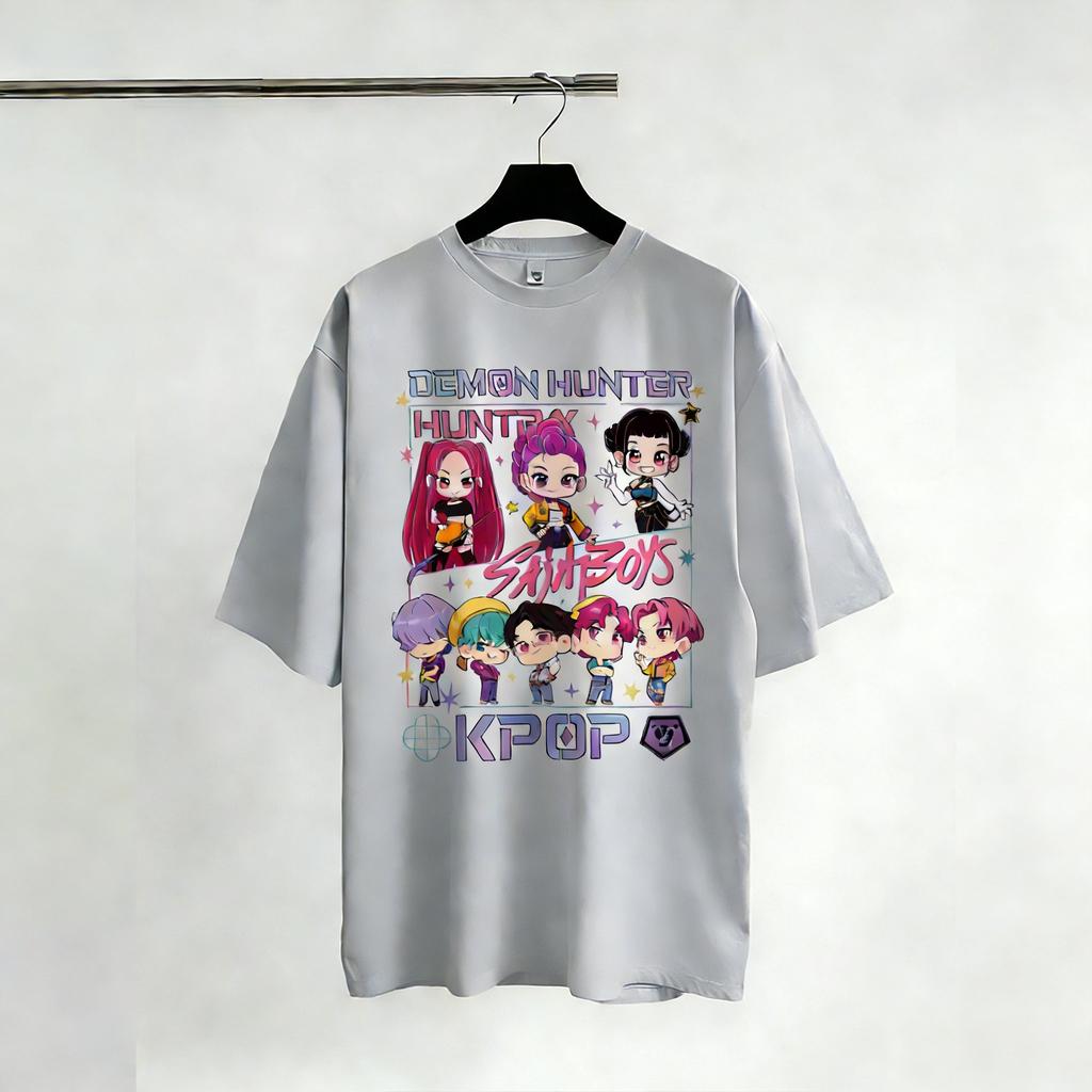 KPop Demon Hunters TShirts Women Man Retro Movie Shirt Graphic Tee Streetwear Short Sleeve Tee Summer Casual Tops Fashion 2026