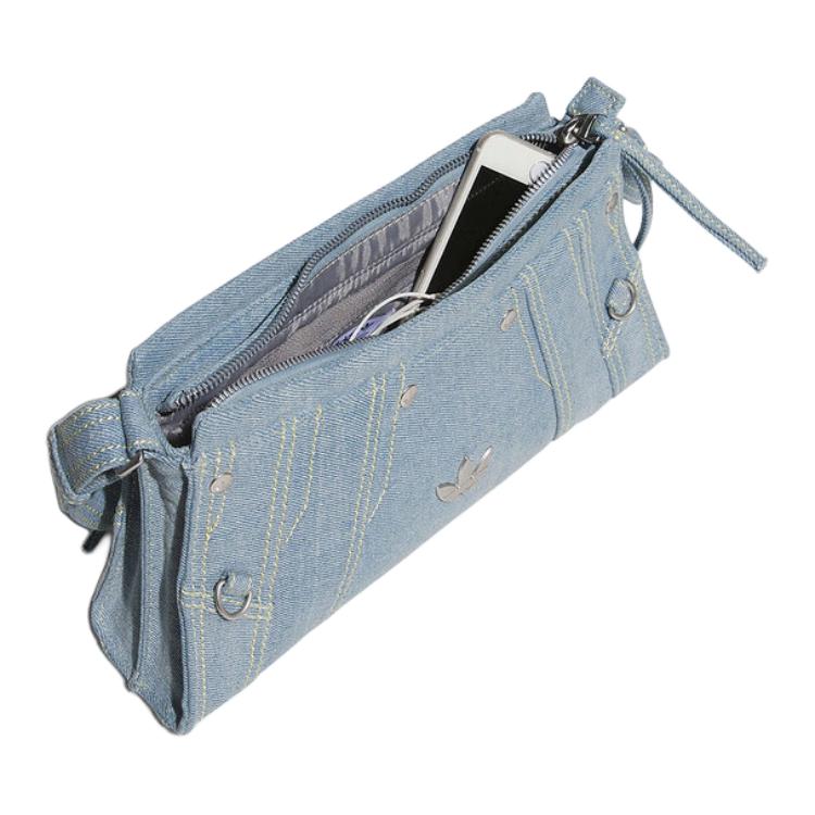 Adidas Originals Polyester Handbag, Shoulder Bag Women's Denim Blue JL7666