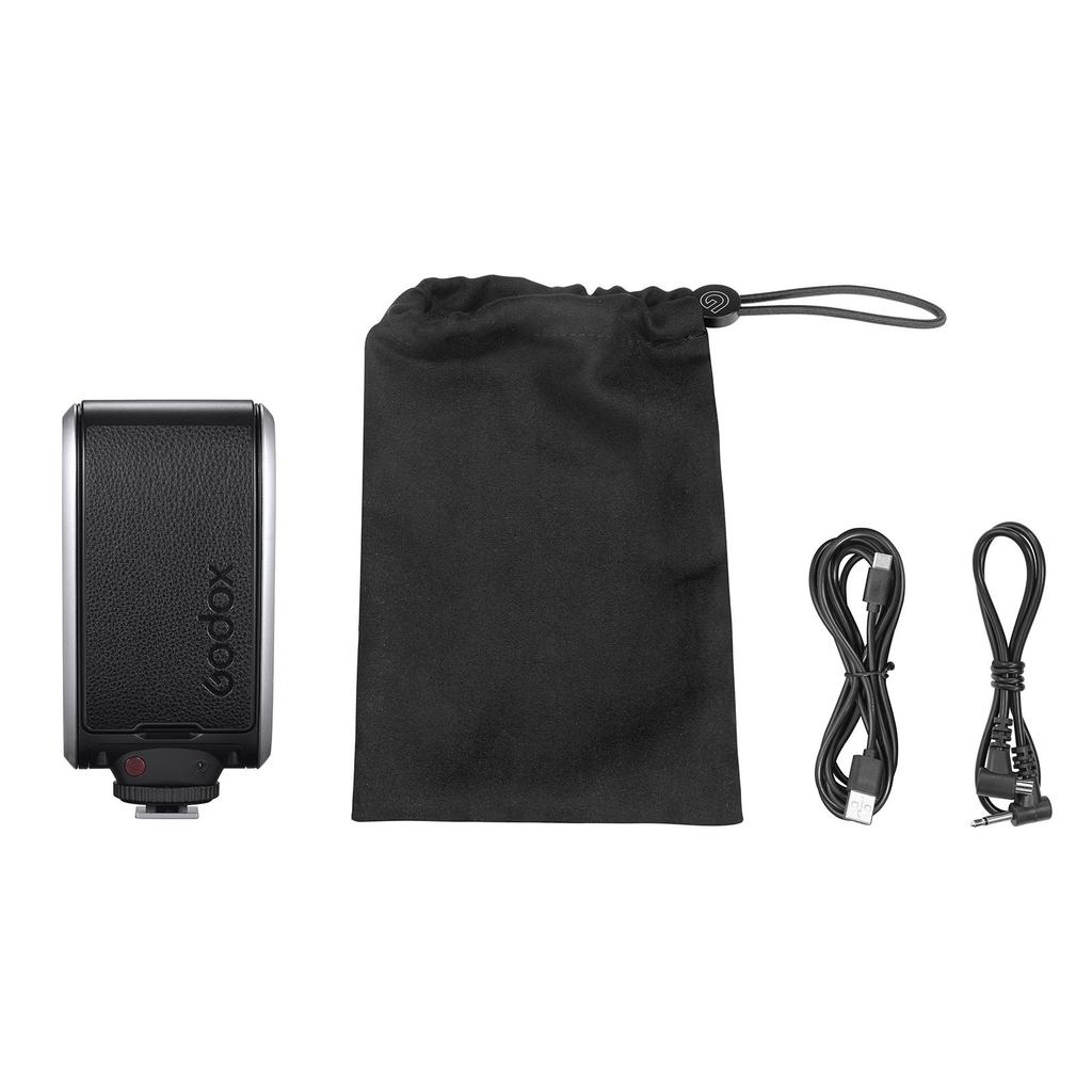 Godox Lux Senior  Camera Flash GN14 Color Temperature 6000K Auto & Manual Flash Modes 1 1 1 64 Flash Power 28mm Focal