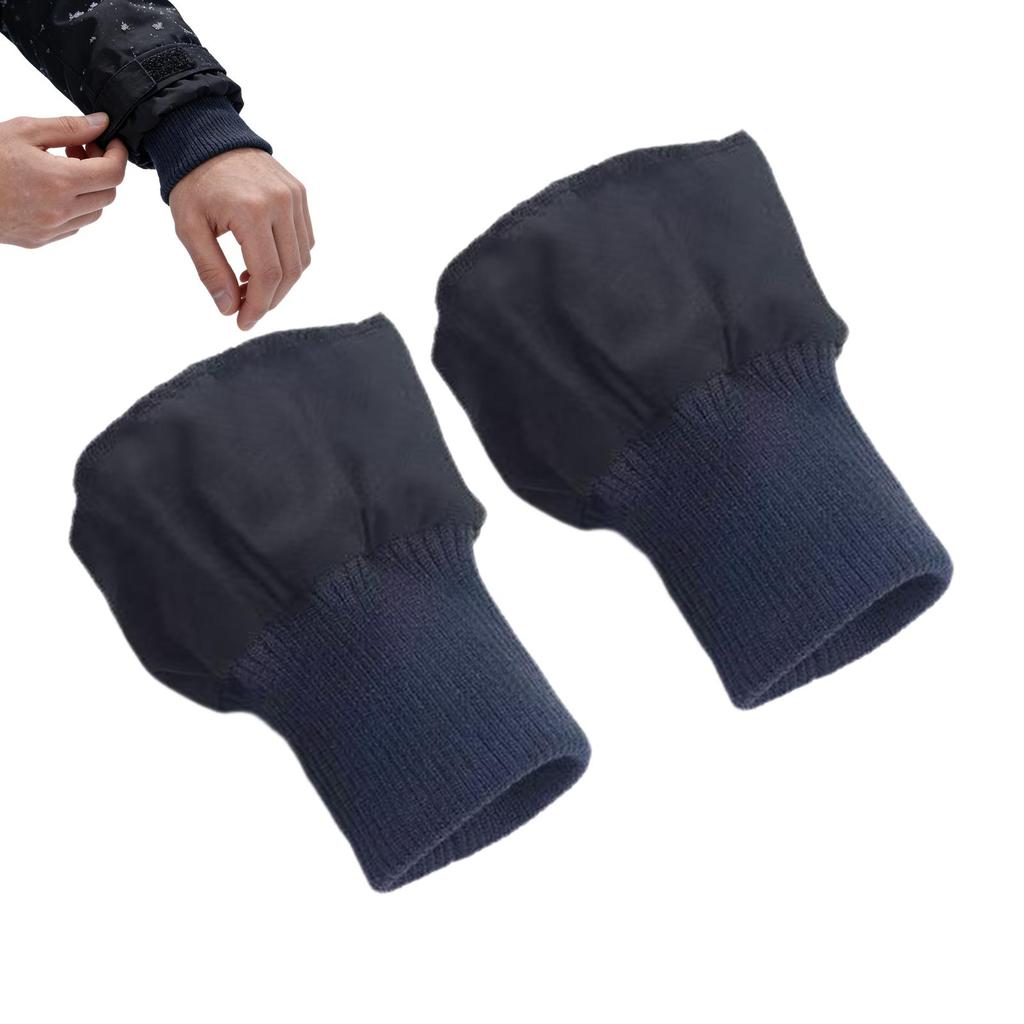 1 Paar Gebreide Manchetten voor Jas Geribbelde Manchetten Verlengstuk Ribgebreide Mouwverlengstukken voor Donsjas Trui Shirt Windjack Jas