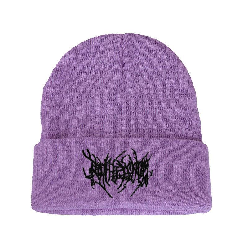 Pure Acrylic Line Knitted Hat Versatile Wool Hat Outdoor Cycling Thermal Hat