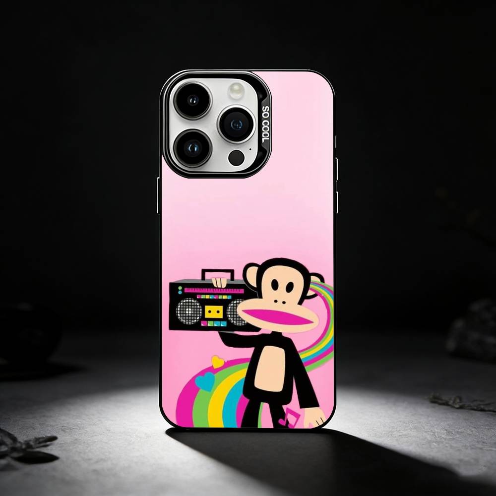 P-Paul F-Frank Phone Case For iPhone 17,16,15,14,13,12,11 Plus,Pro Max,XS,Colored Silver Phone Case