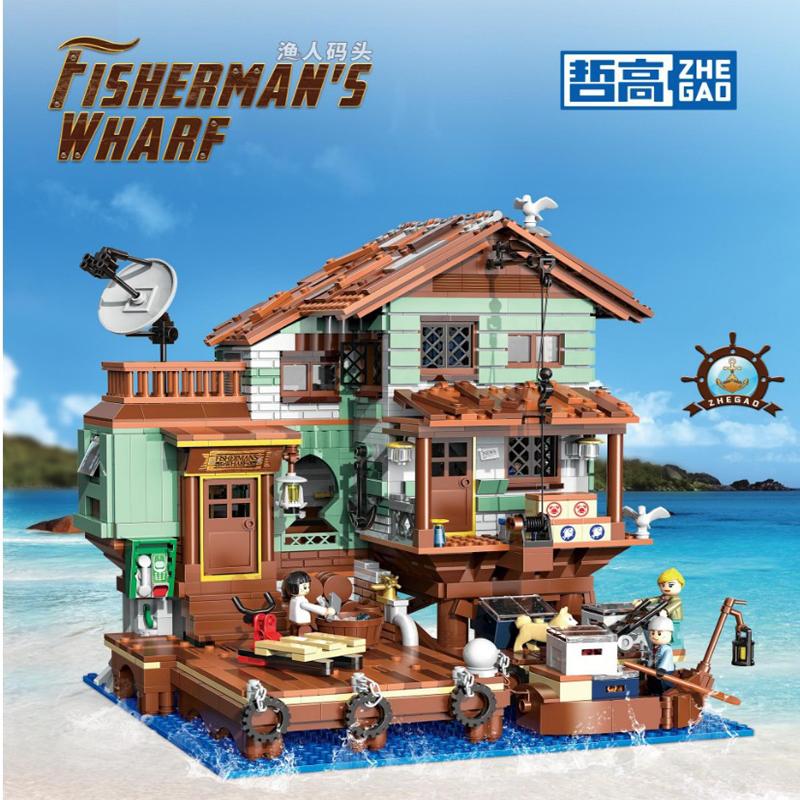 High-Quality Fisherman'S High-Quality Cottage High-Quality Building High-Quality Brick High-Quality Set, Island High-Quality Pier High-Quality