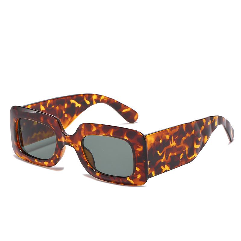 2021 Square Frame Sunglasses: European & American Wide-Leg Designer Shades for Women - Milan Fashion