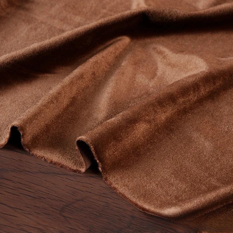 100x155cm Stretch Velvet Fabric Diamond Luster Cloth Soft Upholstery TextilesDiy Velour for Sofa Curtain Background