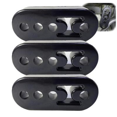 Startside Scarf Hanger Blanket Hanging Rubber Muffler Rubber Mounting Ring (Black, 3 Levels Adjustment, 3 Pieces)