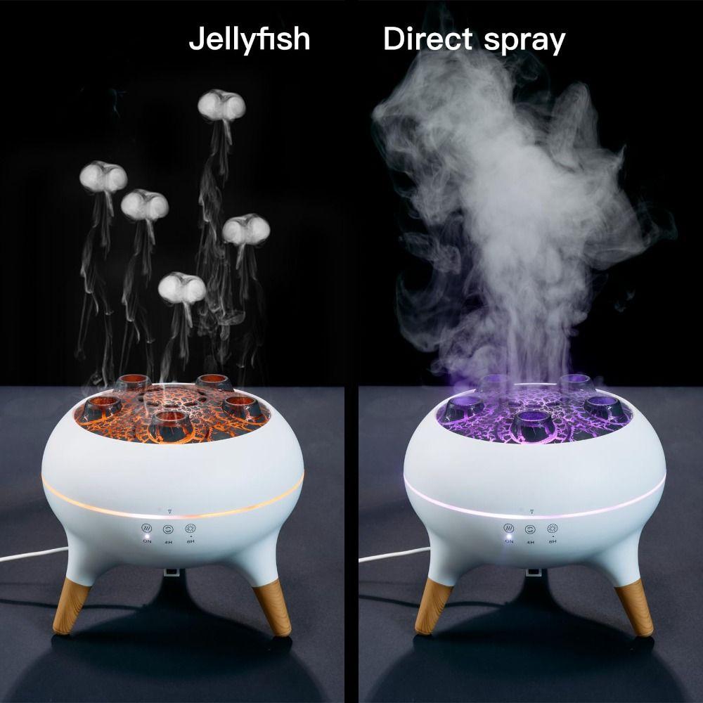 28dB Quiet Jellyfish Aroma Humidifier 7 Color Lights Cool Mist Humidifier  Home
