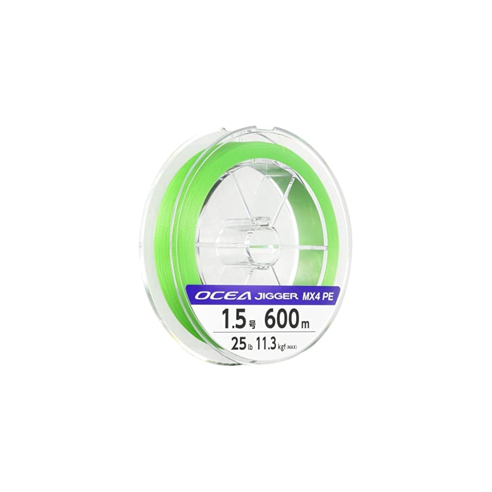 Shimano Ocea Jigger MX4 600m 1.5号 Lime Green Fishing Line