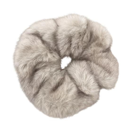 

Women Hair Rope Large Size Plush Hair Scrunchies Comfortable Fit No Pulling Warm Hair Band Hair Accessories світло-сірого кольору