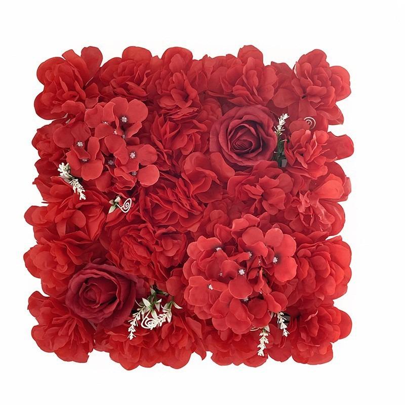 1PC 35cm Color Artificial Rose Flower Wall Panels Faux Rose Flower Row Stage Backdrop Layout Wedding Proposal Party Home Decor