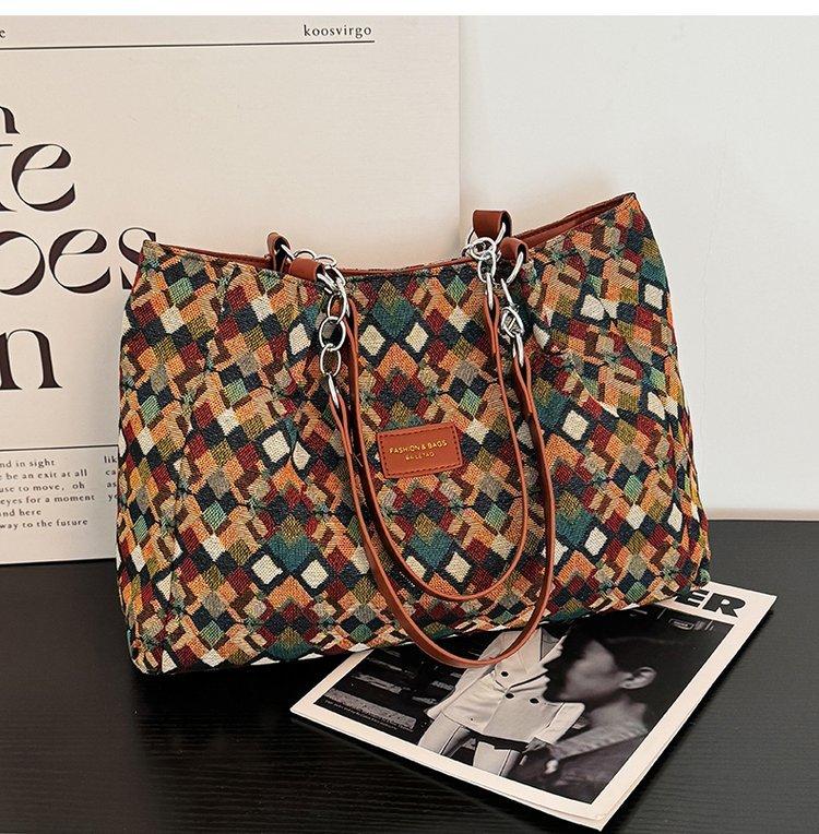 

Винтажная повседневная сумка-тоут с леопардовым принтом на плечо/подмышку 1