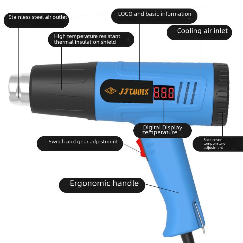 Jinfeng 2000W Temperaturregulierende Heißluftpistole für die Reparatur und das Schweißen von Mobiltelefonen