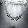 925 Stamped Silver Tassel Beads Grapes Necklace for Woman Fashion Noble Wedding Party Jewelry Christmas Gifts